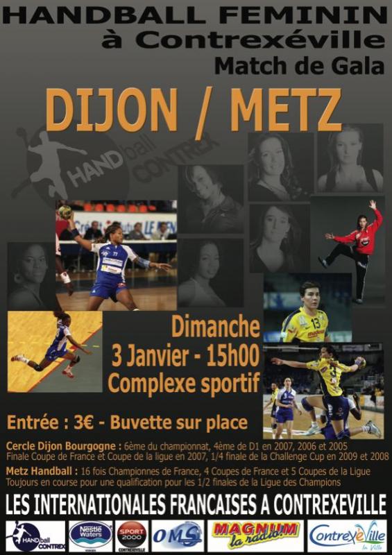 Handball Metz Dijon Match de Gala Annuaire Vosges